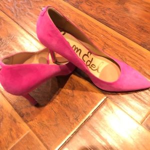 Sam Edelman Pink Plush Pumps